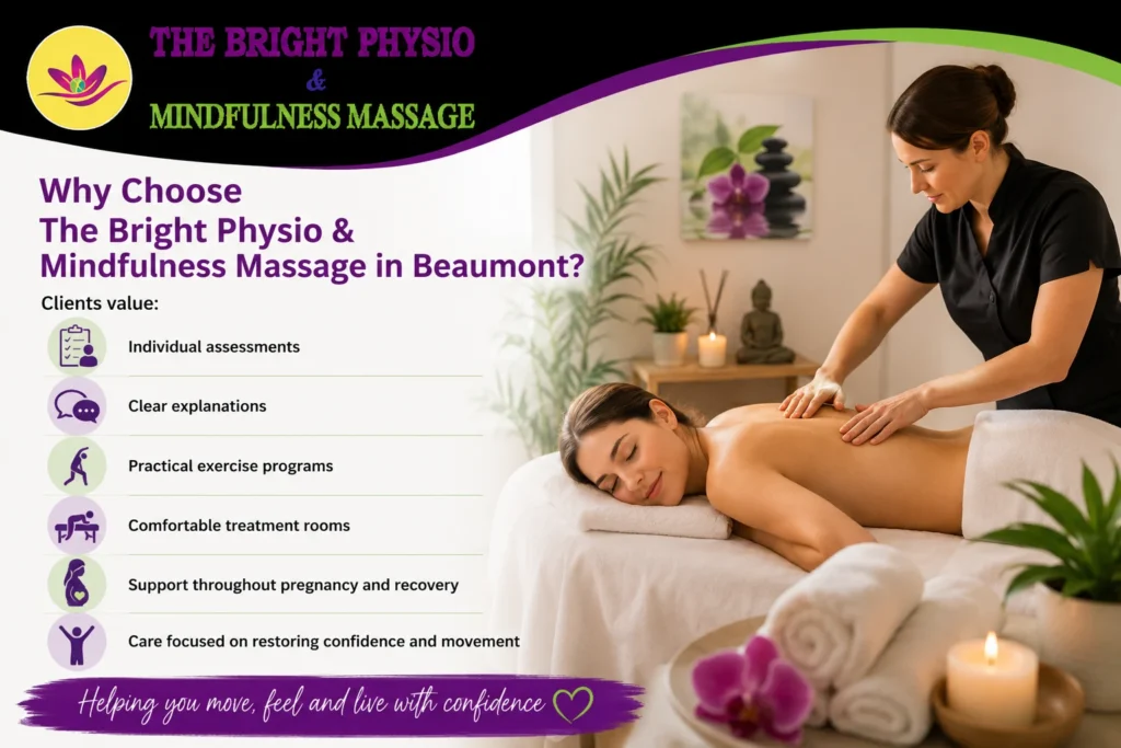 Why Choose The Bright Physio & Mindfulness Massage in Beaumont